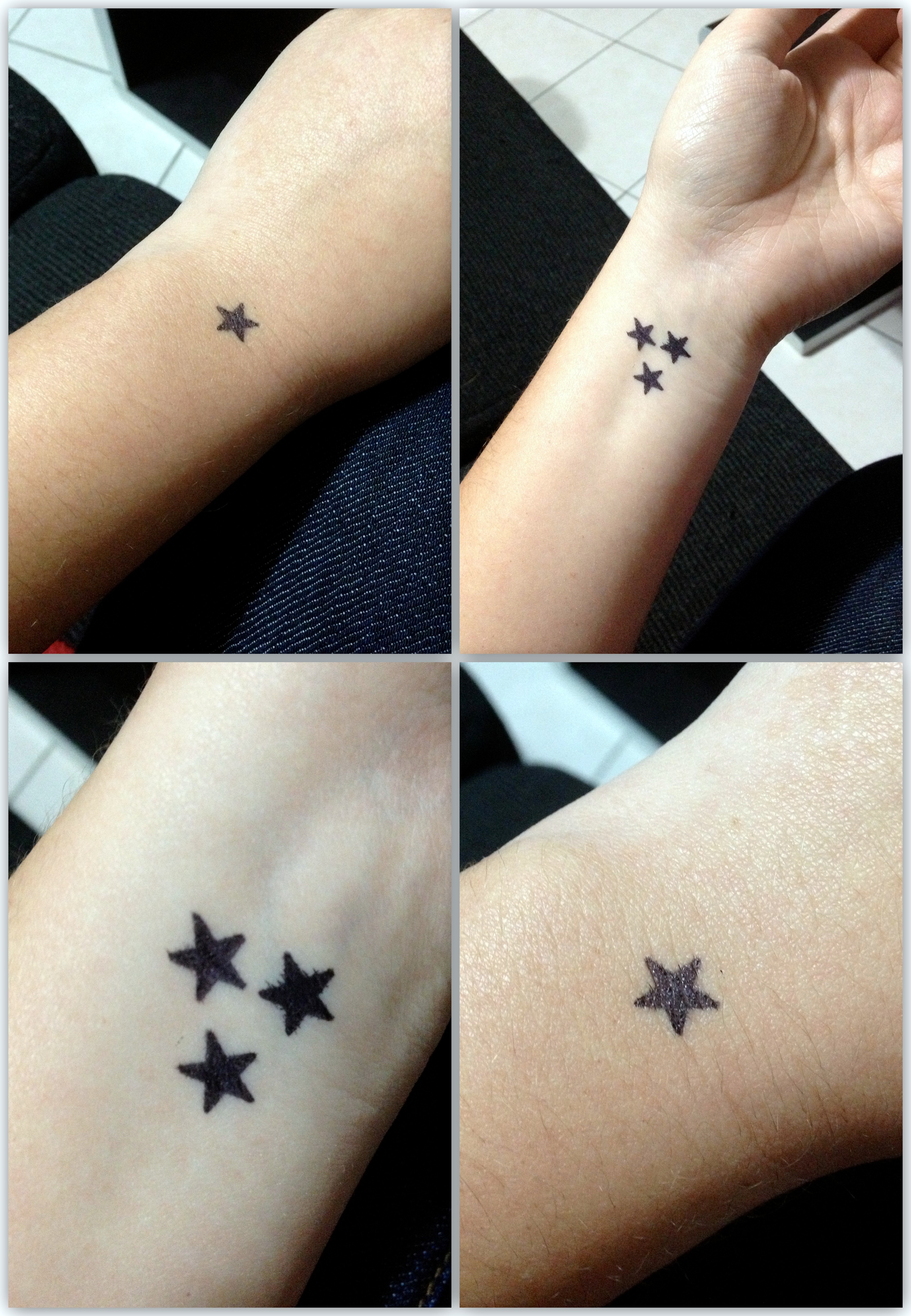 tatouage discret etoile