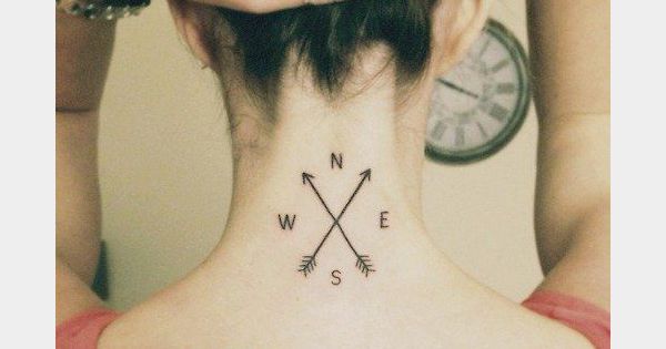 tatouage discret nuque