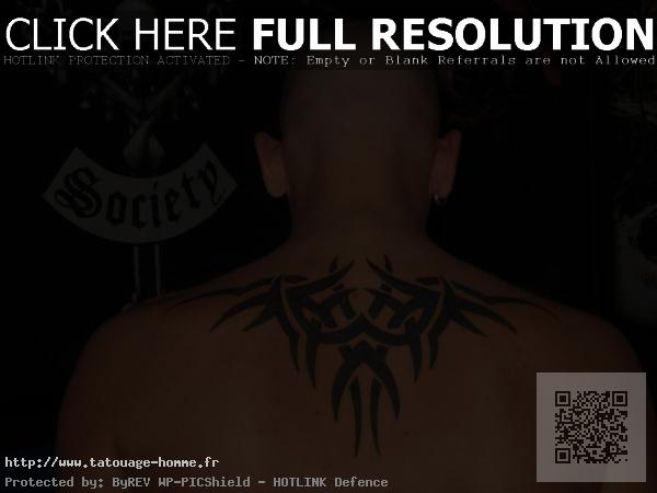 tatouage dos tribal