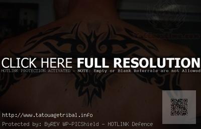 tatouage dos tribal