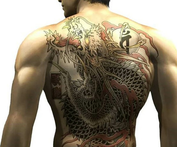 tatouage dragon celtique noir