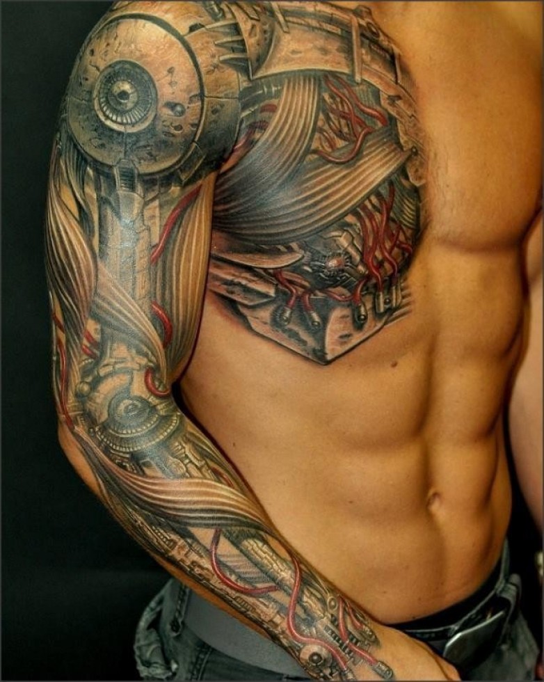 tatouage épaules bras