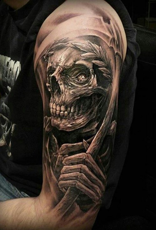 tatouage faucheuse ange