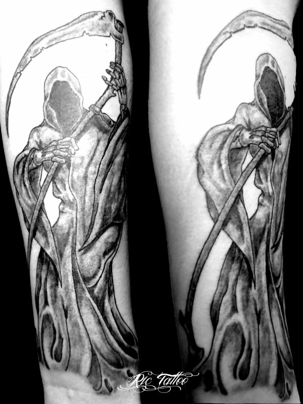 tatouage faucheuse ange