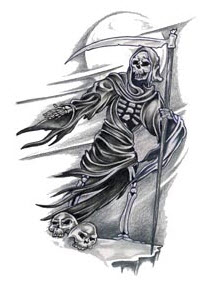 tatouage faucheuse ange