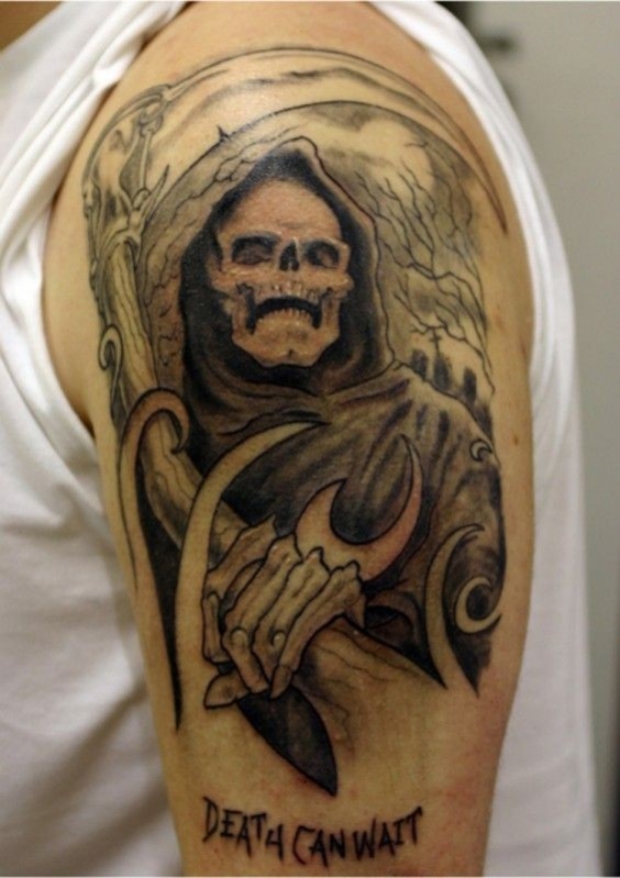 tatouage faucheuse ange