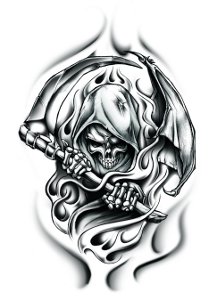 tatouage faucheuse ange
