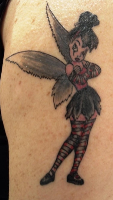 tatouage fée gothique