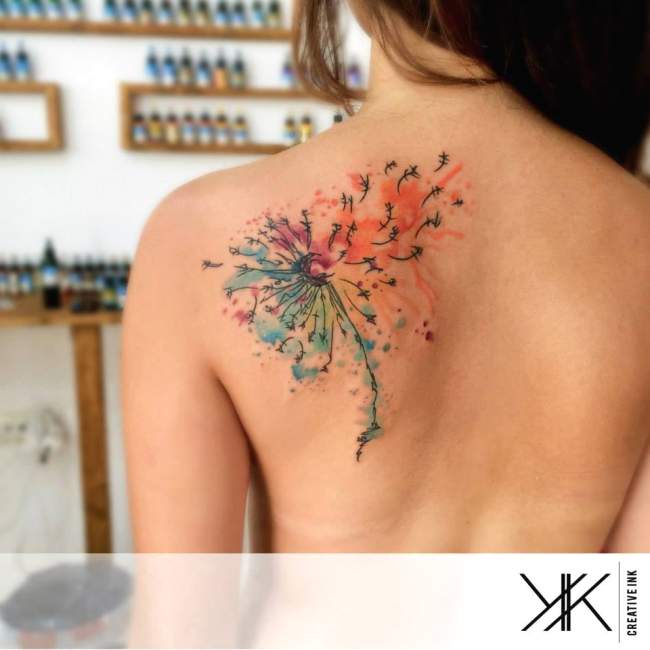 tatouage fleur femme épaule