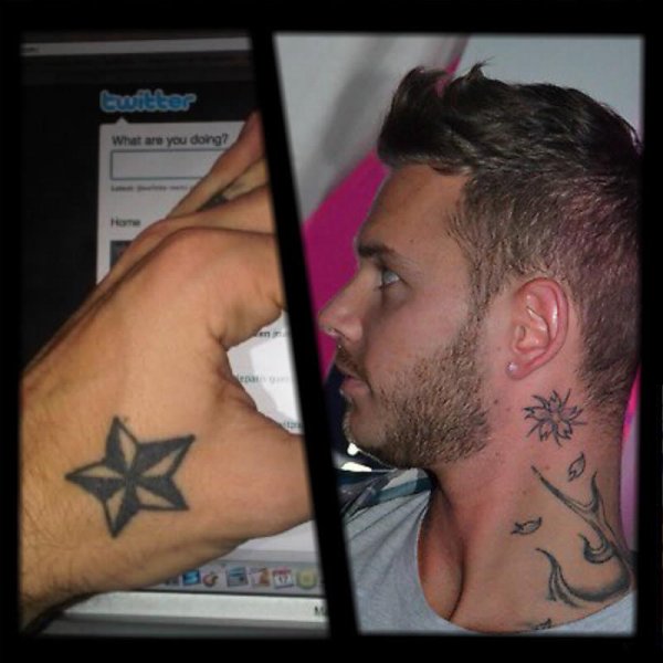 tatouage fleur m pokora