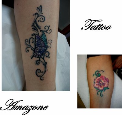 tatouage fleur pensée