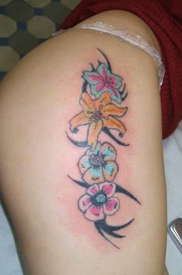 tatouage fleur rare