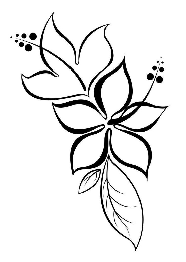 tatouage fleur simple
