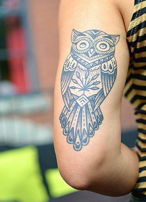 tatouage hibou chouette