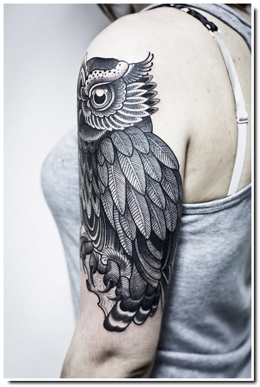 tatouage hibou mexicain