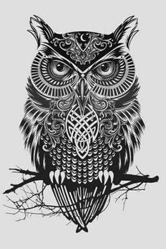 tatouage hibou mexicain