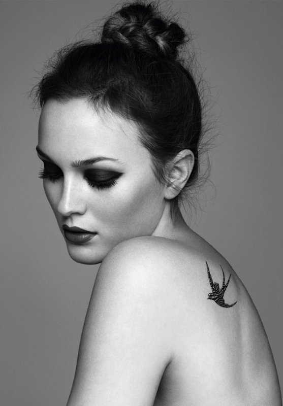 tatouage hirondelle épaule