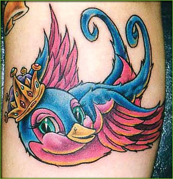 tatouage hirondelle new school