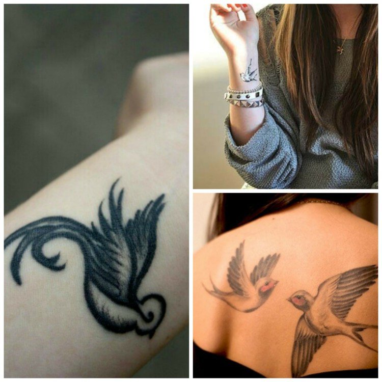 tatouage hirondelle poignet homme