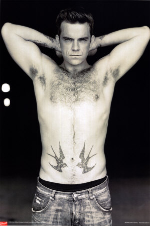 tatouage hirondelle robbie william