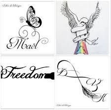 tatouage infini avec lettre