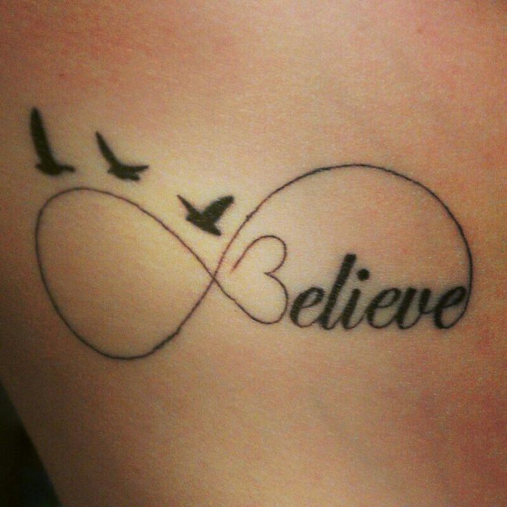 tatouage infini believe