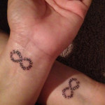 tatouage infini chiffre romain