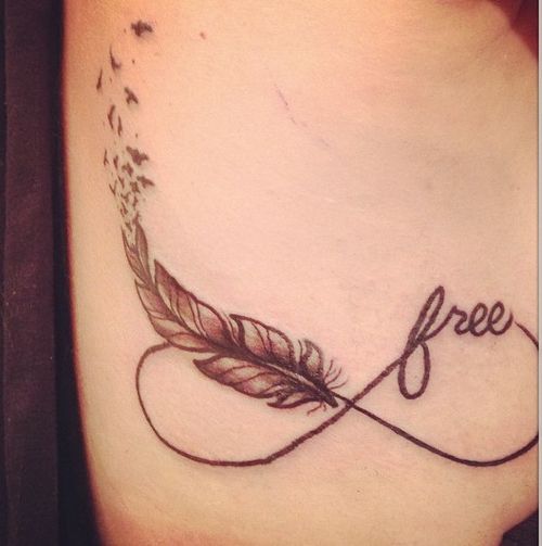 tatouage infini hirondelle