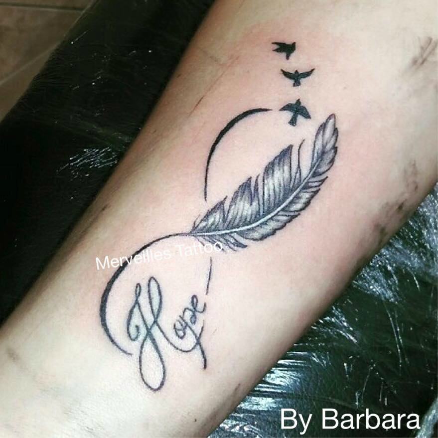 tatouage infini hope