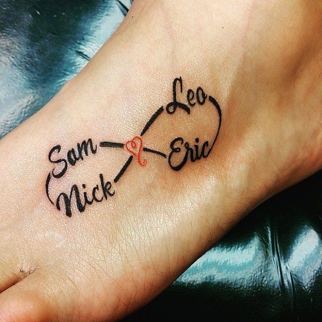 tatouage infini maman