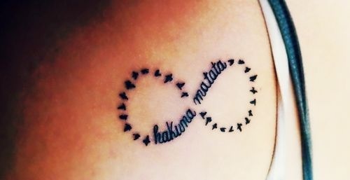 tatouage infini original