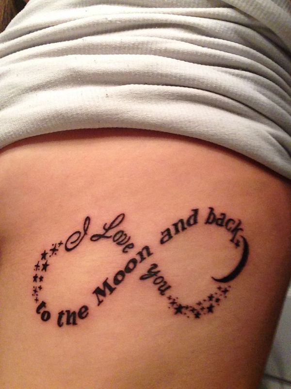 tatouage infini phrase