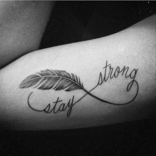 tatouage infini phrase