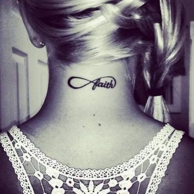 tatouage infinity faith
