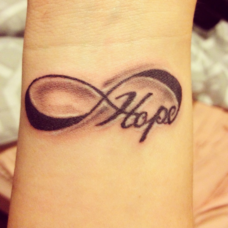 tatouage infinity hope