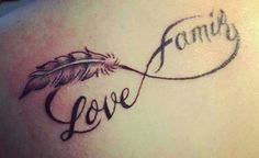 tatouage infinity love family