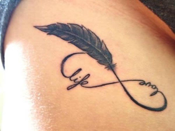 tatouage infinity love life