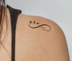 tatouage infinity mom dad