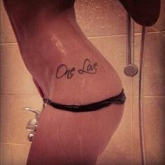 tatouage infinity one love
