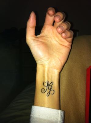 tatouage initiale af