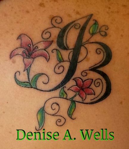 tatouage initiale jb