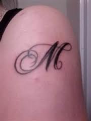 tatouage initiale l et m