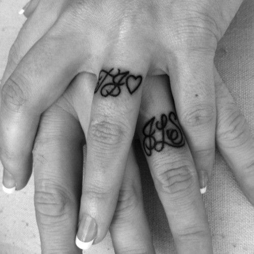 tatouage initiale main