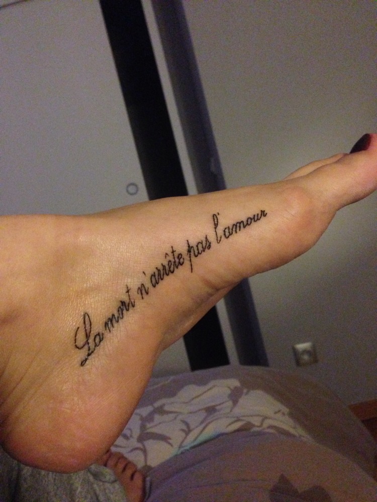 tatouage initiale parent