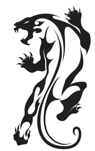 tatouage jaguar tribal
