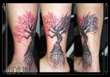 tatouage japonais arbre