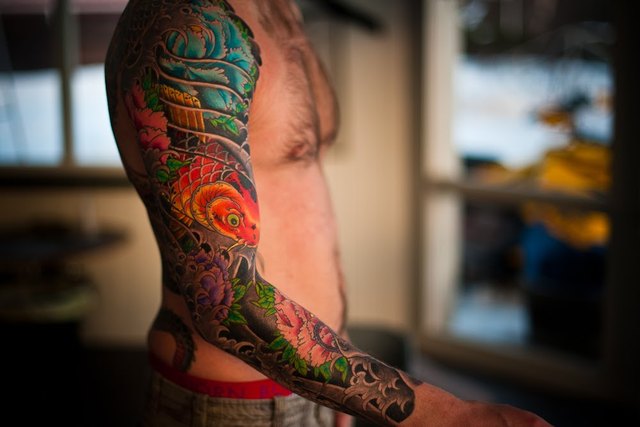 Tatouage japonais bras complet