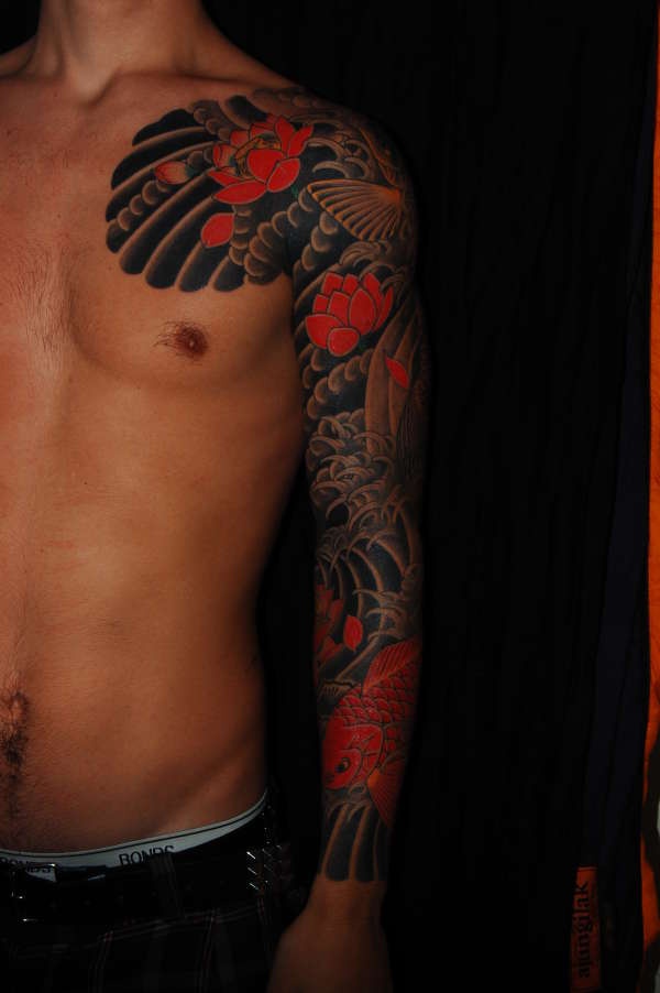 tatouage japonais bras complet