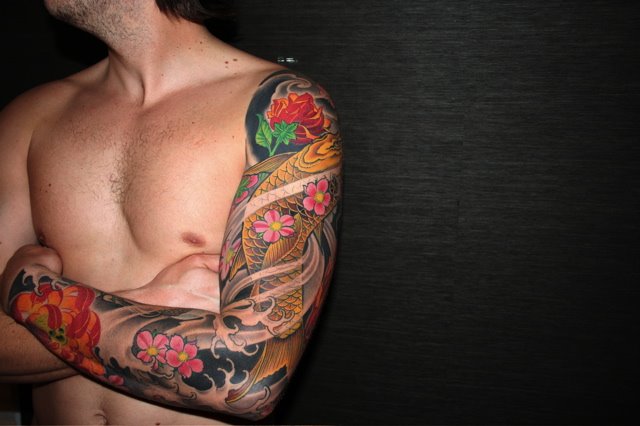 tatouage japonais bras complet