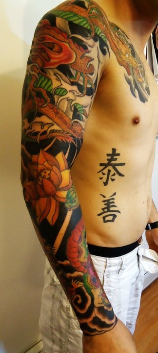 tatouage japonais bras complet
